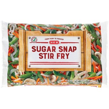 H-E-B Frozen Sugar Snap Stir Fry Vegetables, 16 oz