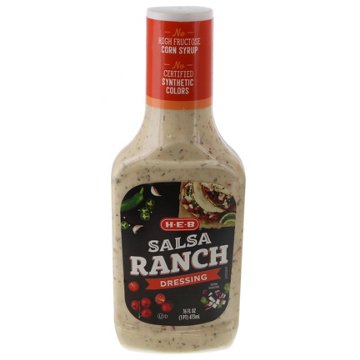 H-E-B Salad Dressing - Salsa Ranch, 16 oz