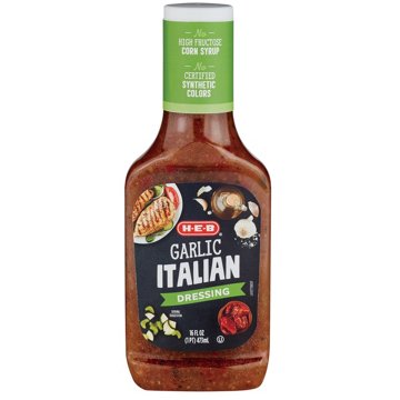 H-E-B Garlic Italian Dressing, 16 oz