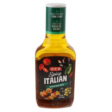 H-E-B Spicy Italian Dressing, 16 oz
