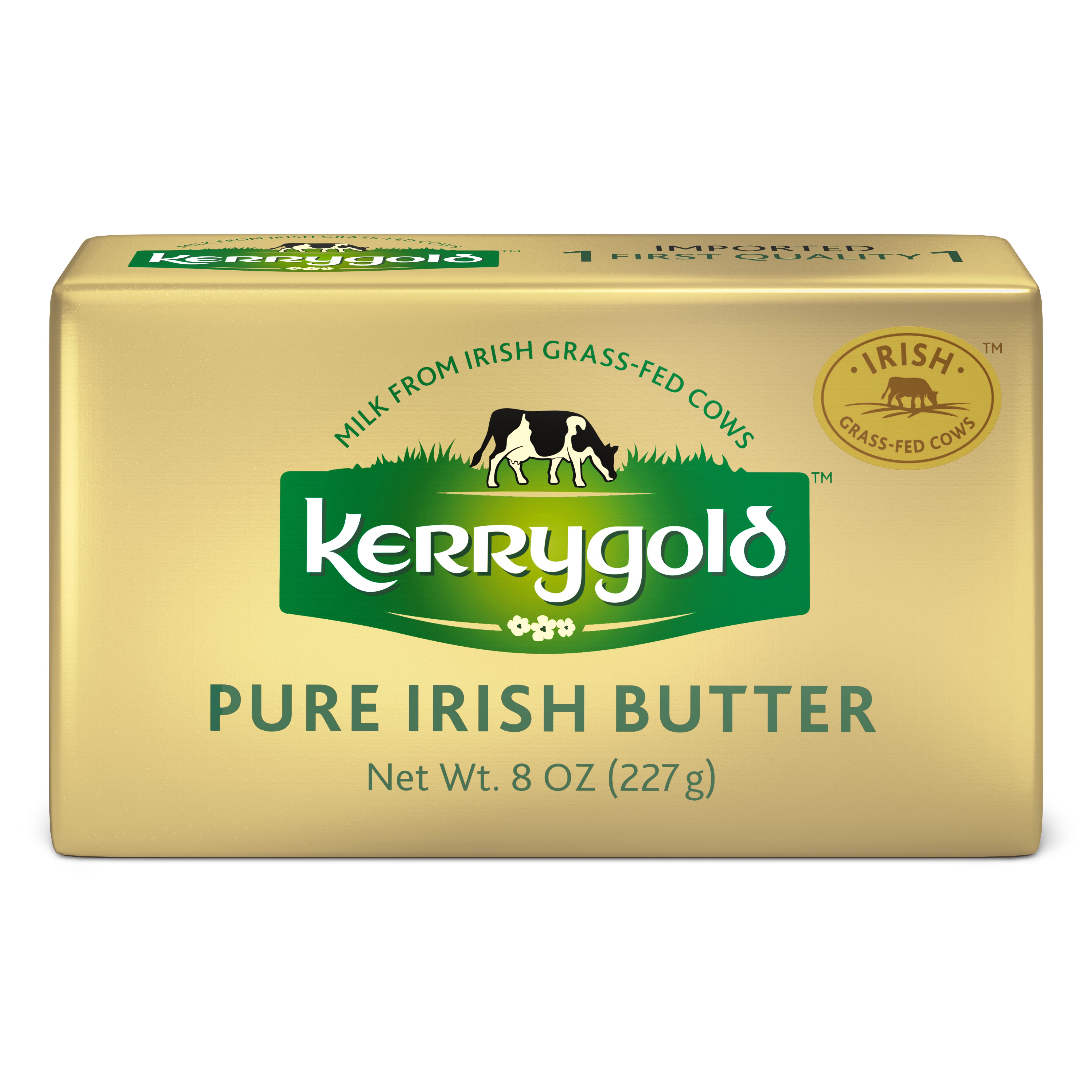 Kerrygold Grass-Fed Pure Irish Salted Butter Foil