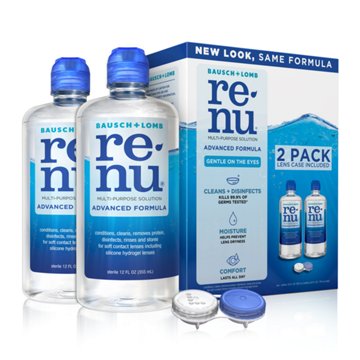 Bausch & Lomb renu Advanced Multi-Purpose Solution, 2 pk