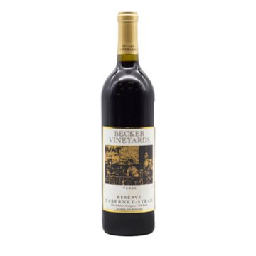 Becker Vineyards Reserve Cabernet Syrah Texas Red Wine, 750 mL