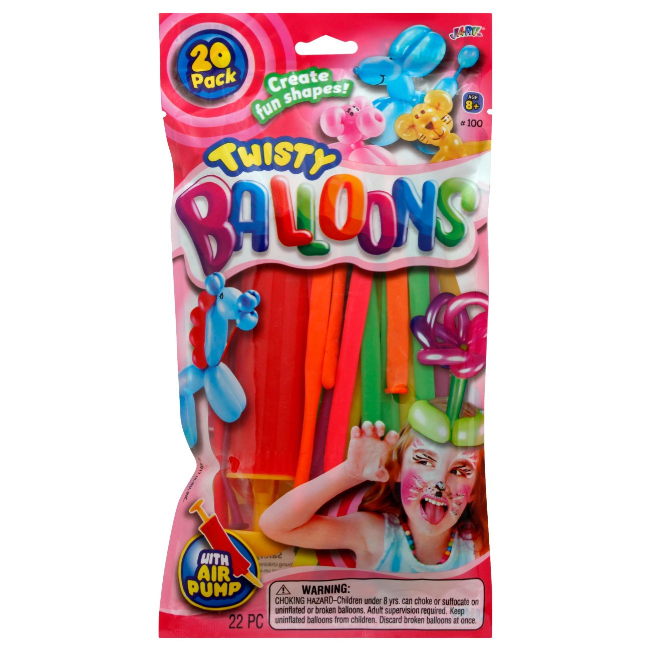 JaRu Twisty Fun Balloons with Air Pump Shop Balloons at HEB