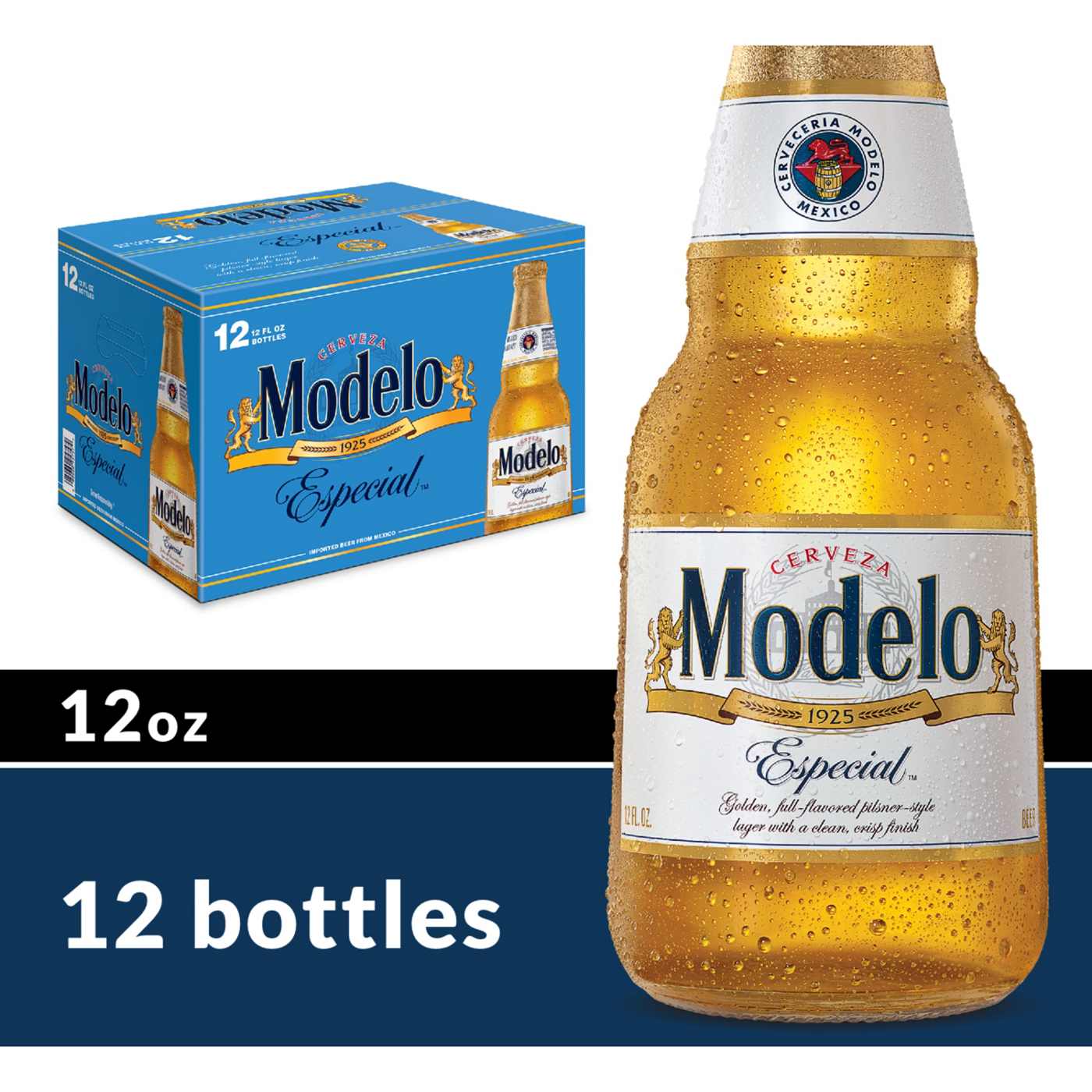 Modelo Especial Mexican Lager Import Beer 12 oz Bottles, 12 pk; image 3 of 10
