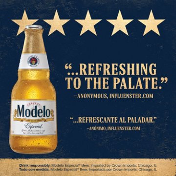 Modelo Especial Mexican Lager Import Beer, 12 pk, 12 oz