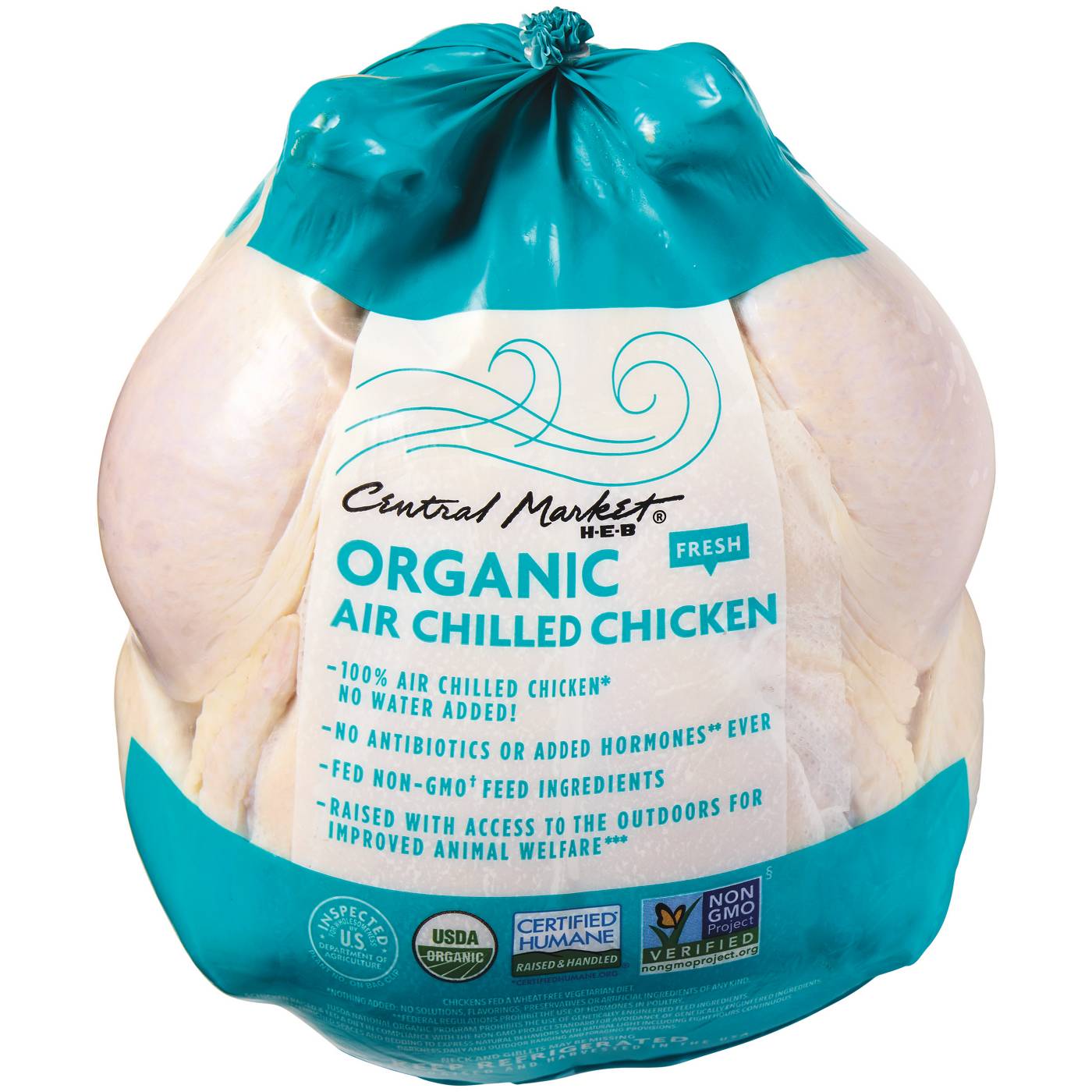 Central Market Organic Air-Chilled Whole Young Chicken Roaster, 4-5 lbs; image 1 of 2