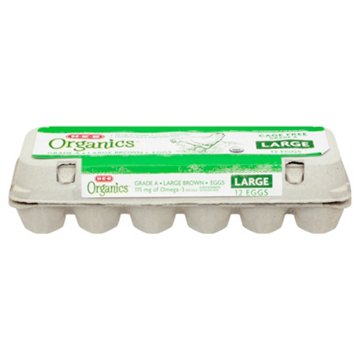 H-E-B Organics Grade A Cage-Free Large Brown Eggs, 12 ct