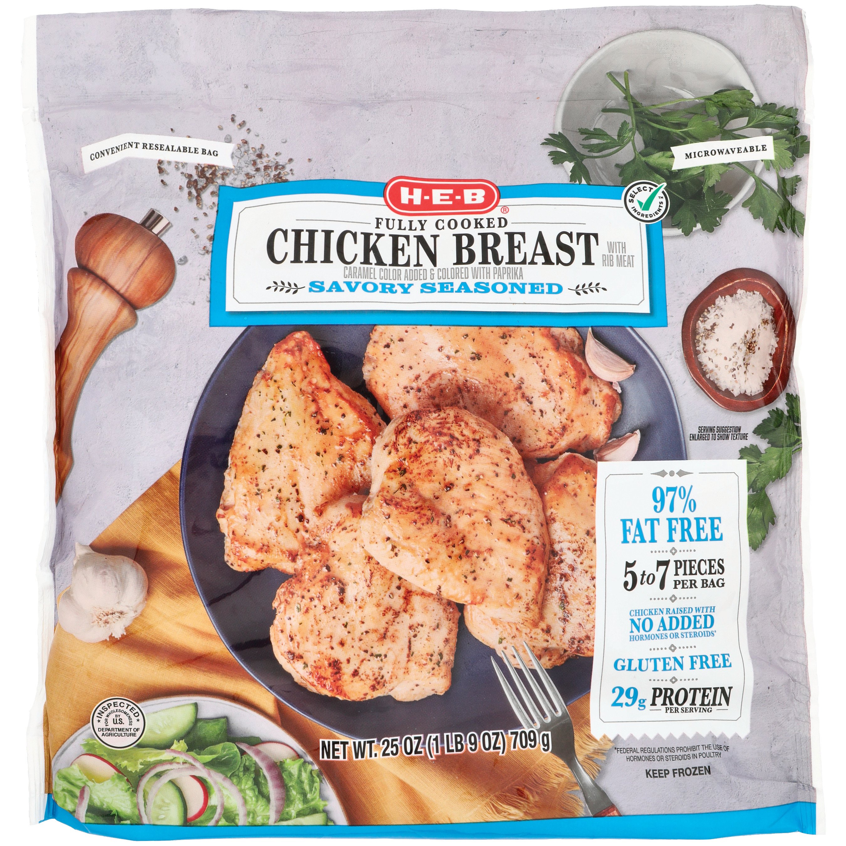 Precooked frozen chicken on sale breast