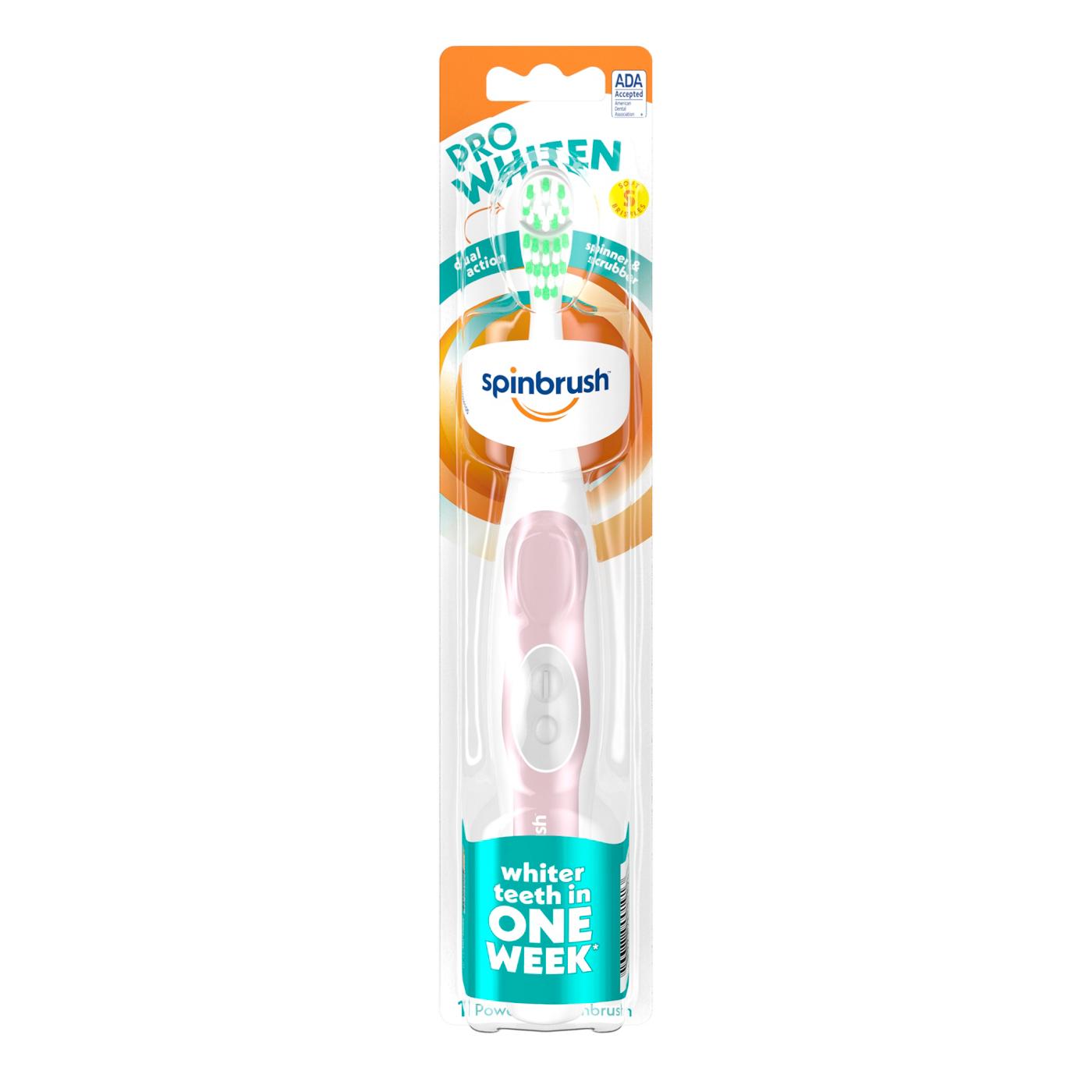 Spinbrush Pro Whiten Powered Toothbrush - Soft; image 1 of 2