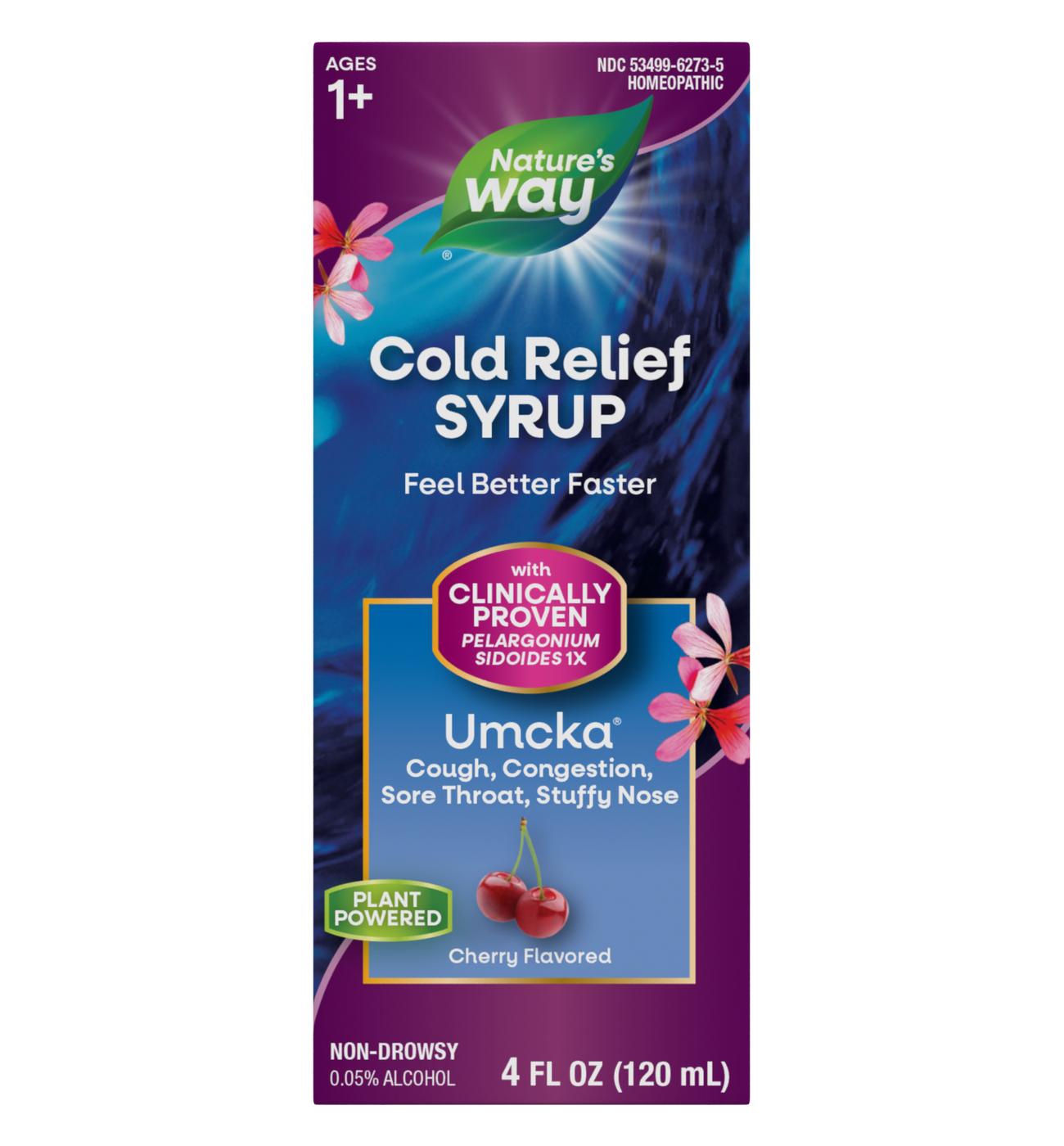 Nature's Way Kids' Umcka Cold Relief Syrup - Cherry Flavor; image 1 of 2