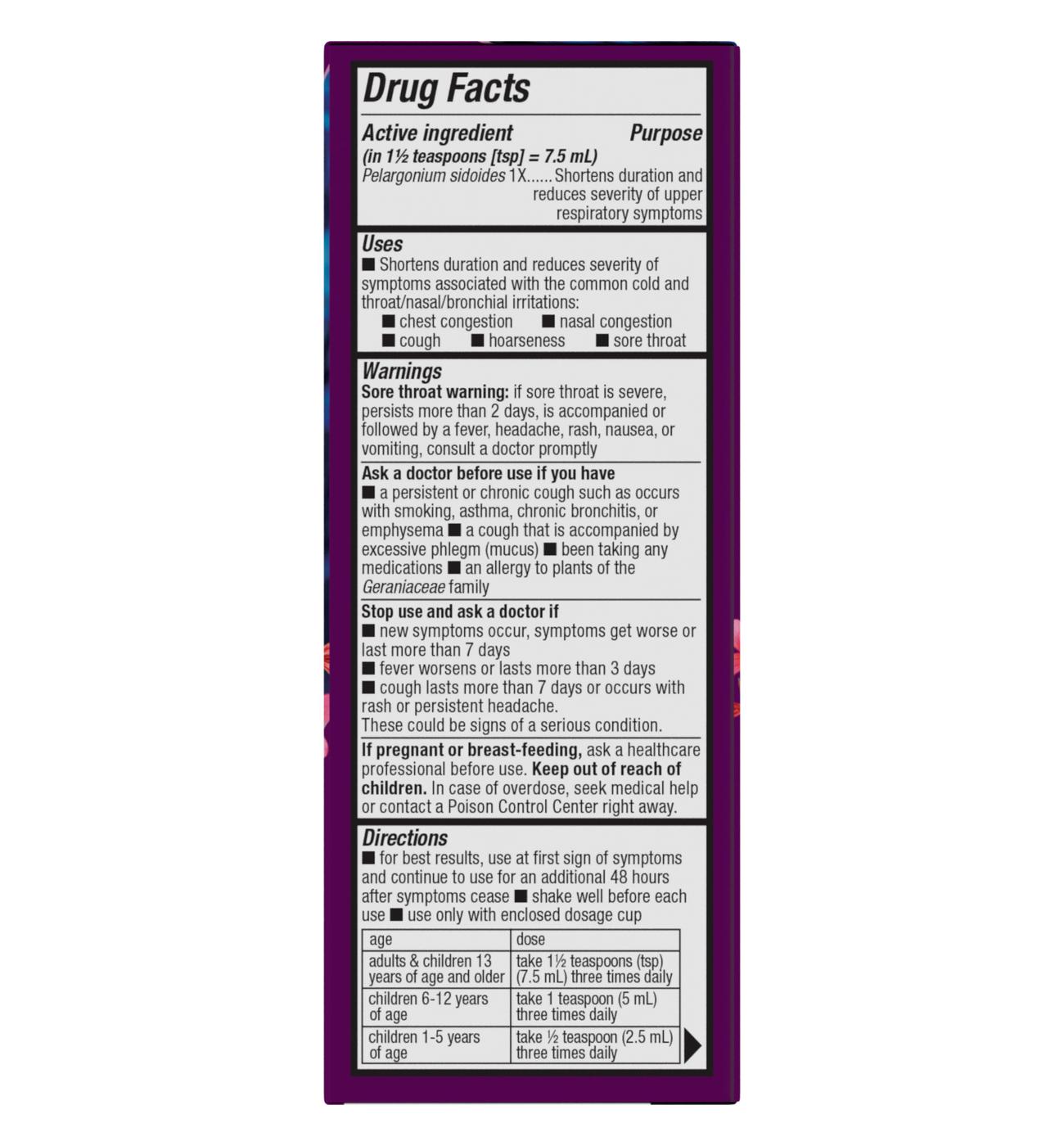 Nature's Way Kids' Umcka Cold Relief Syrup - Cherry Flavor; image 2 of 2