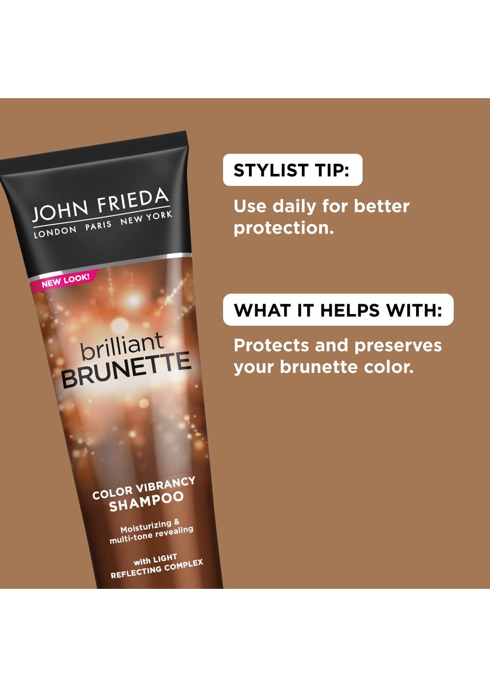 John Frieda Brilliant Brunette Color Vibrancy Shampoo; image 2 of 7