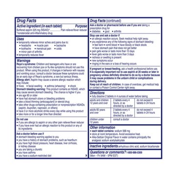 Alka-Seltzer Pain & Fever Relief Effervescent Tablets - Orginal 