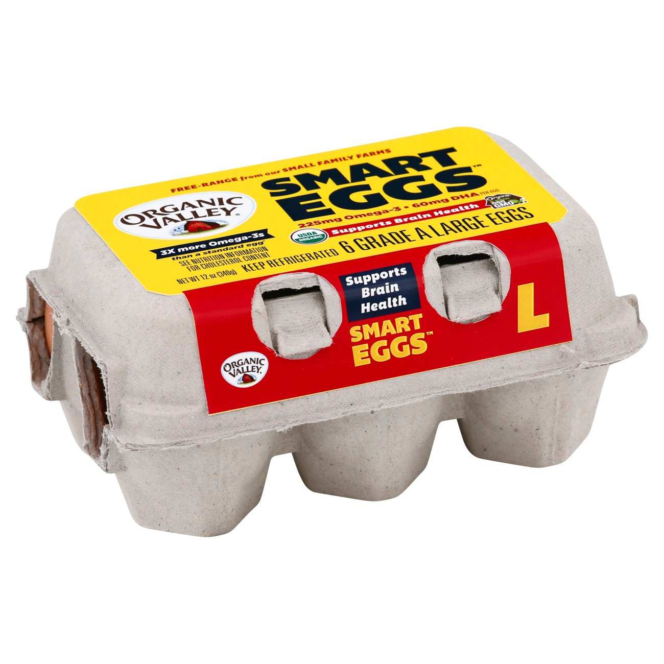Organic Valley Smart Eggs Organic Cage Free Large Brown Eggs Shop