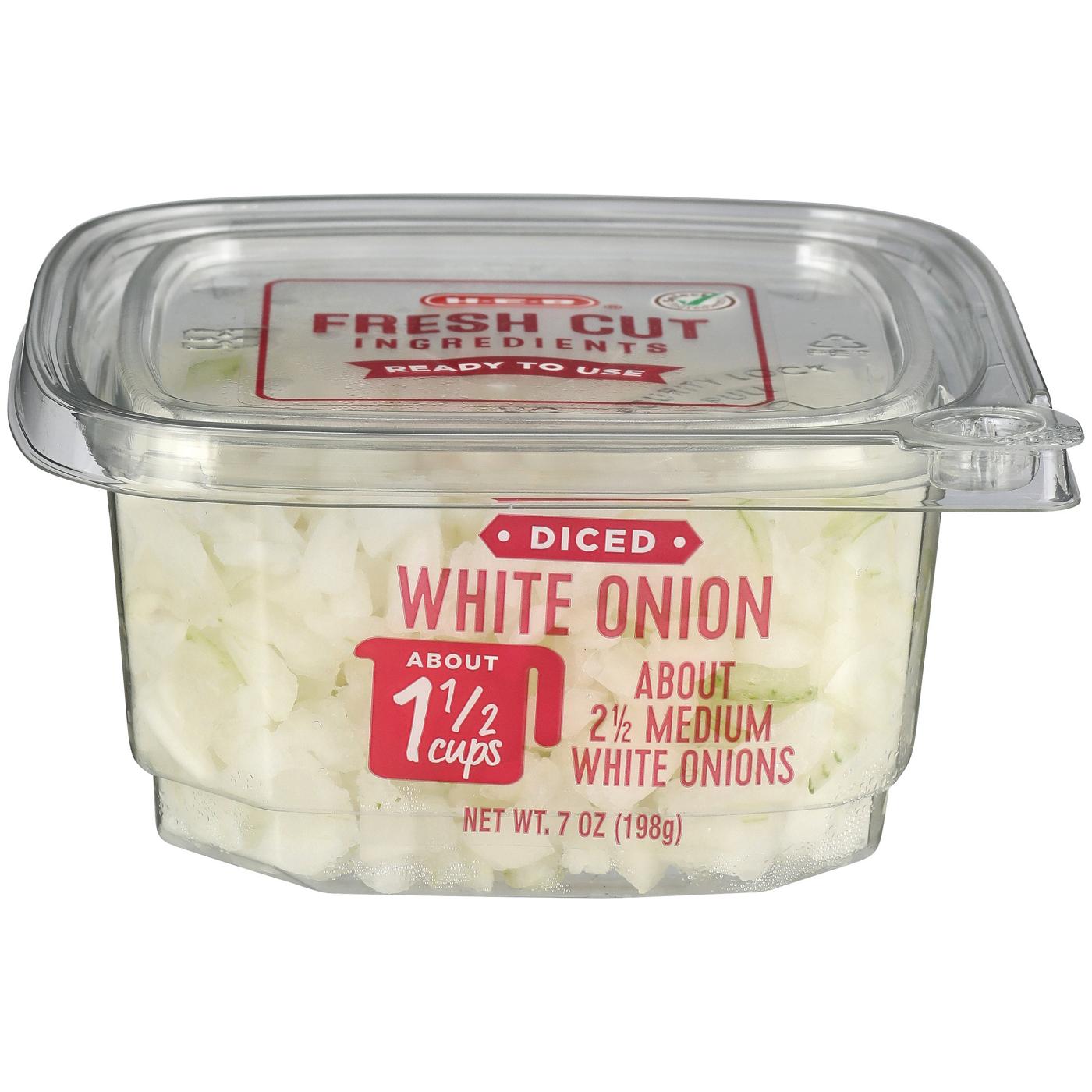 H-E-B Fresh Diced White Onions; image 1 of 2