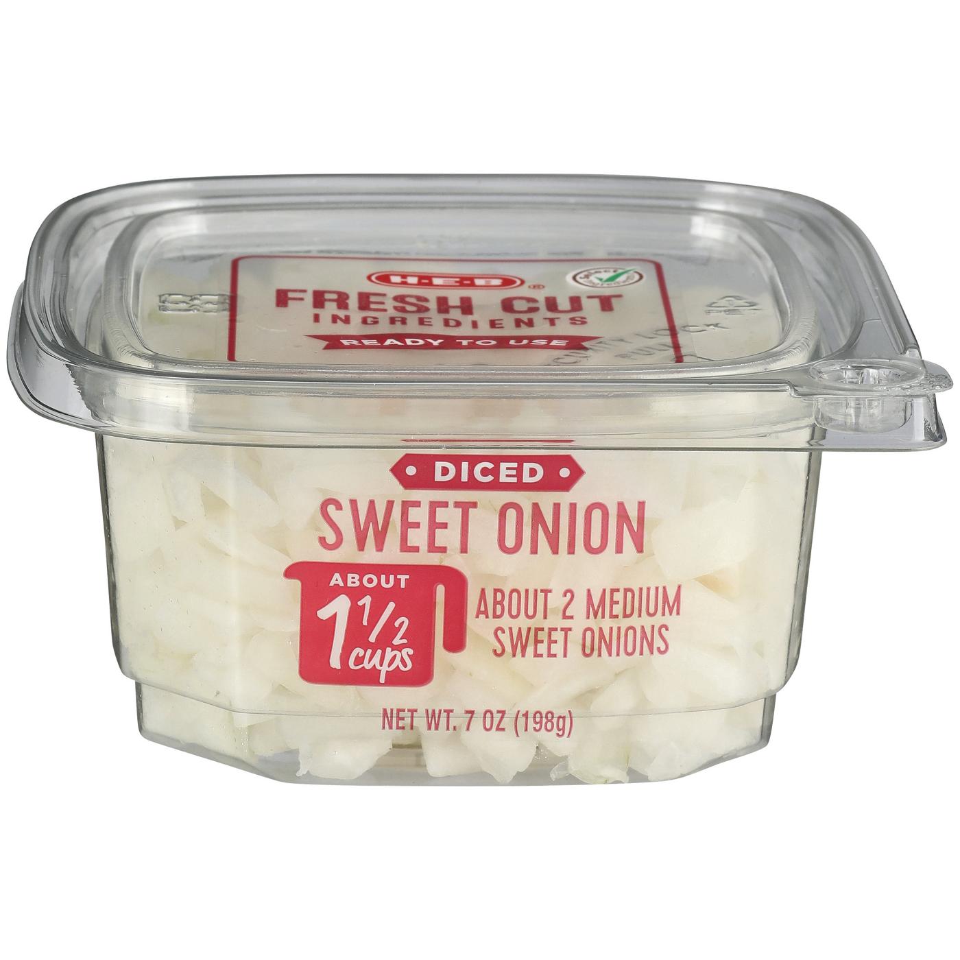 H-E-B Fresh Diced Sweet Onion; image 1 of 2