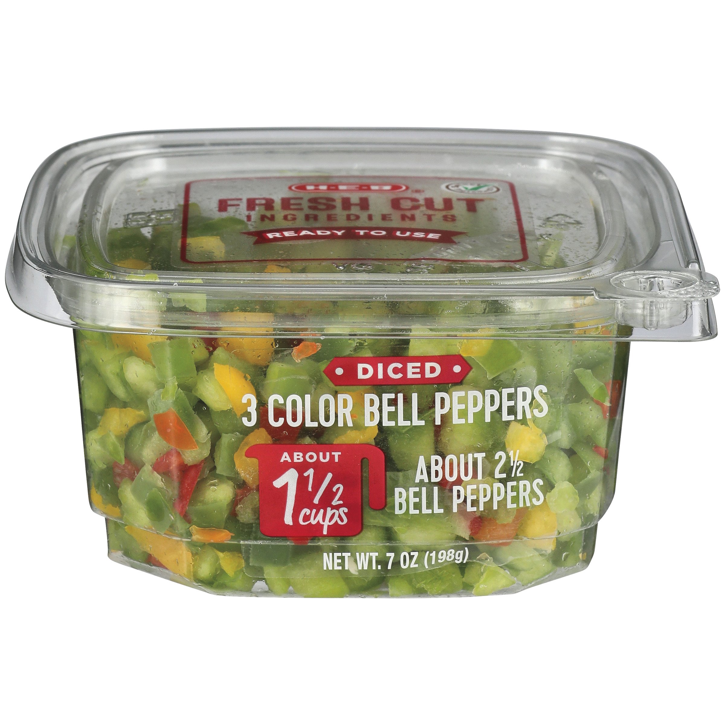 H-E-B Fresh Diced 3 Color Bell Peppers - Shop Peppers at H-E-B