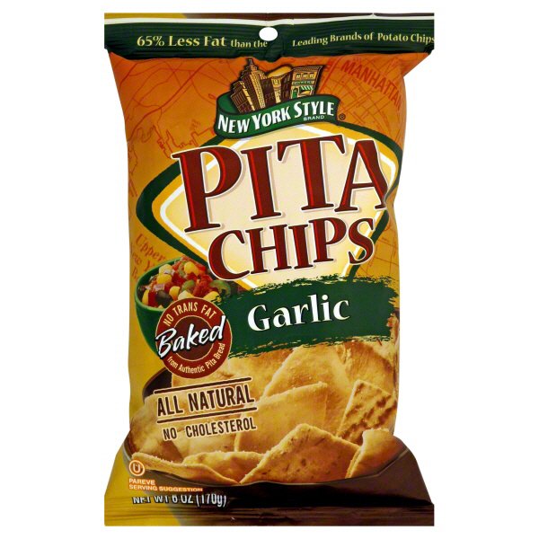New York Style Garlic Pita Chips Shop Chips at HEB