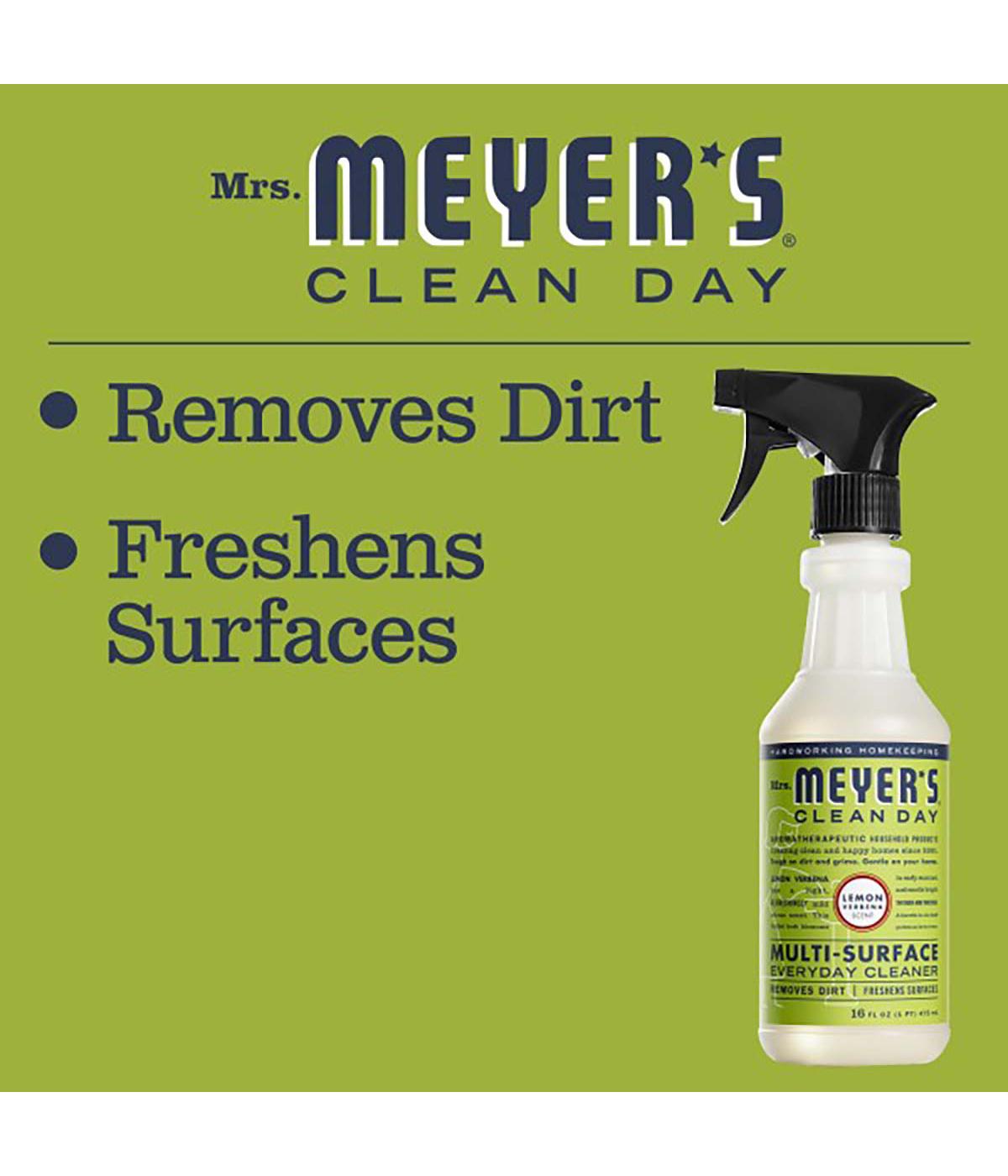 Mrs. Meyer's Clean Day Lemon Verbena Scent Multi-Surface Everyday Cleaner Spray; image 3 of 6