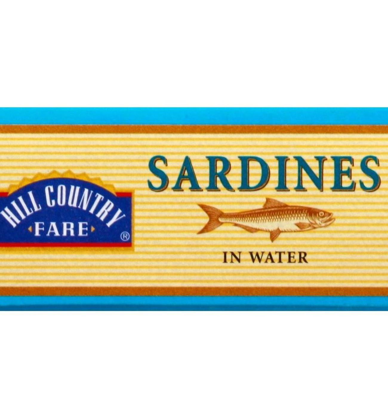 Hill Country Fare Sardines in Water; image 3 of 4
