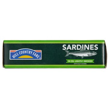Hill Country Fare Sardines in Oil Lightly Smoked, 4.25 oz