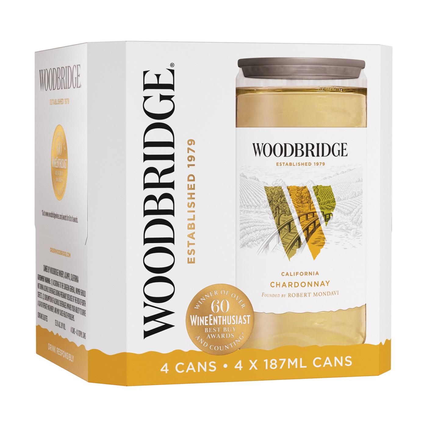 Woodbridge Chardonnay White Wine 187 mL Cans, 4 pk; image 1 of 11