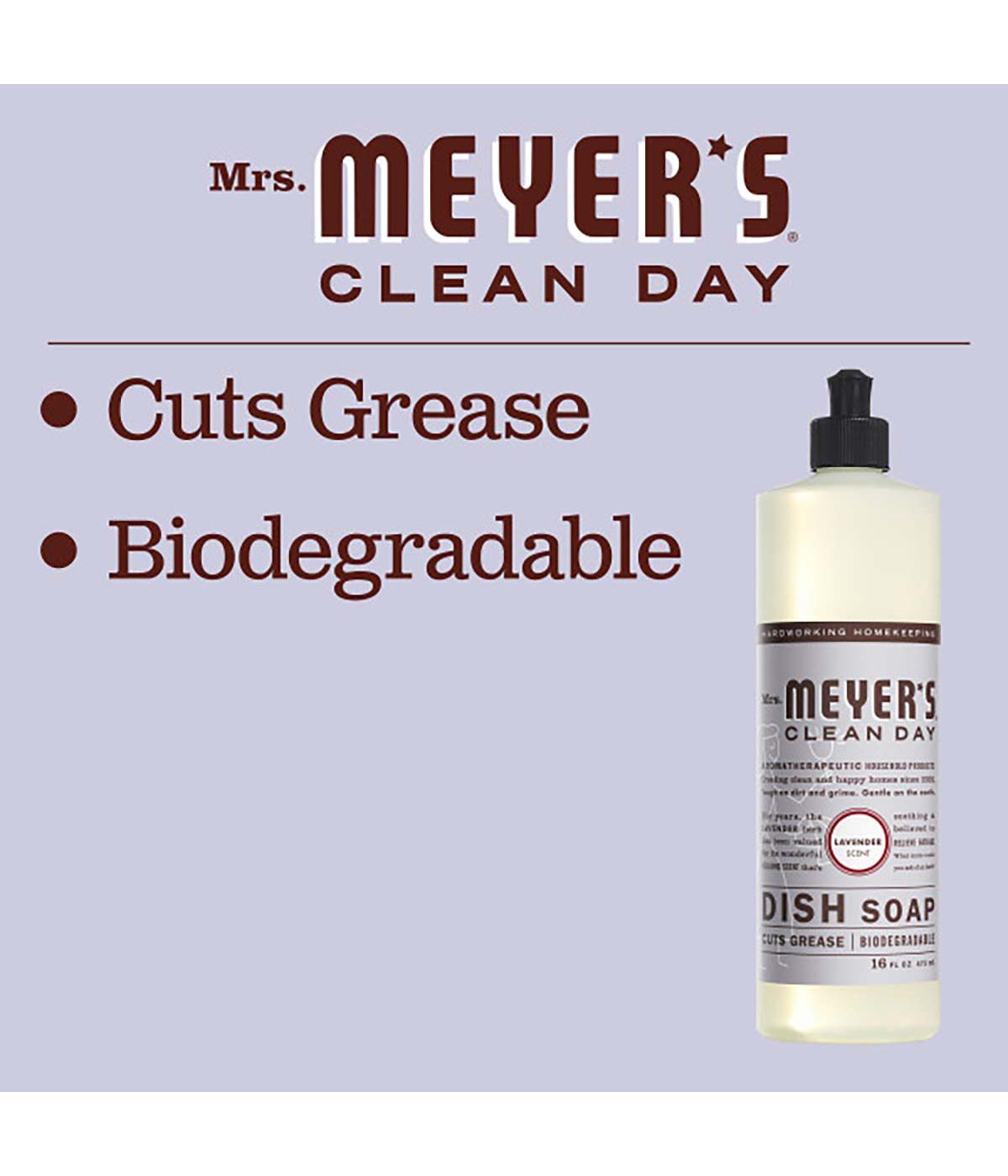 Mrs. Meyer's Clean Day Lavender Scent Dish Soap; image 6 of 6