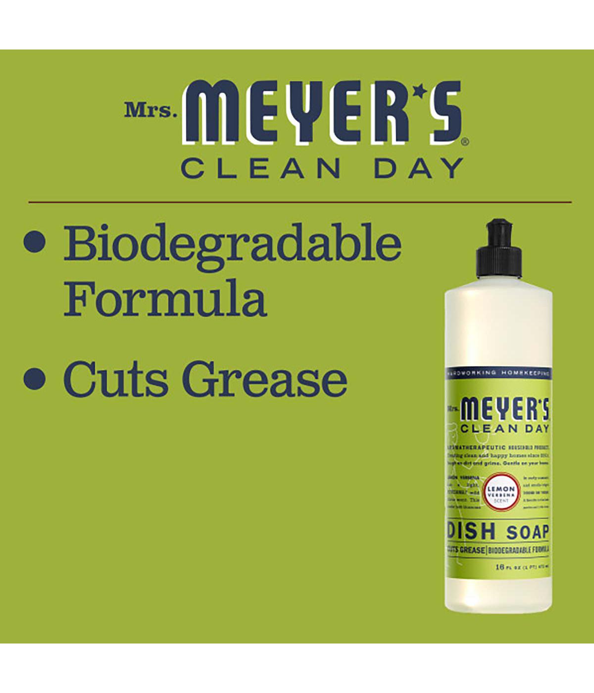 Mrs. Meyer's Clean Day Lemon Verbena Scent Dish Soap; image 2 of 6