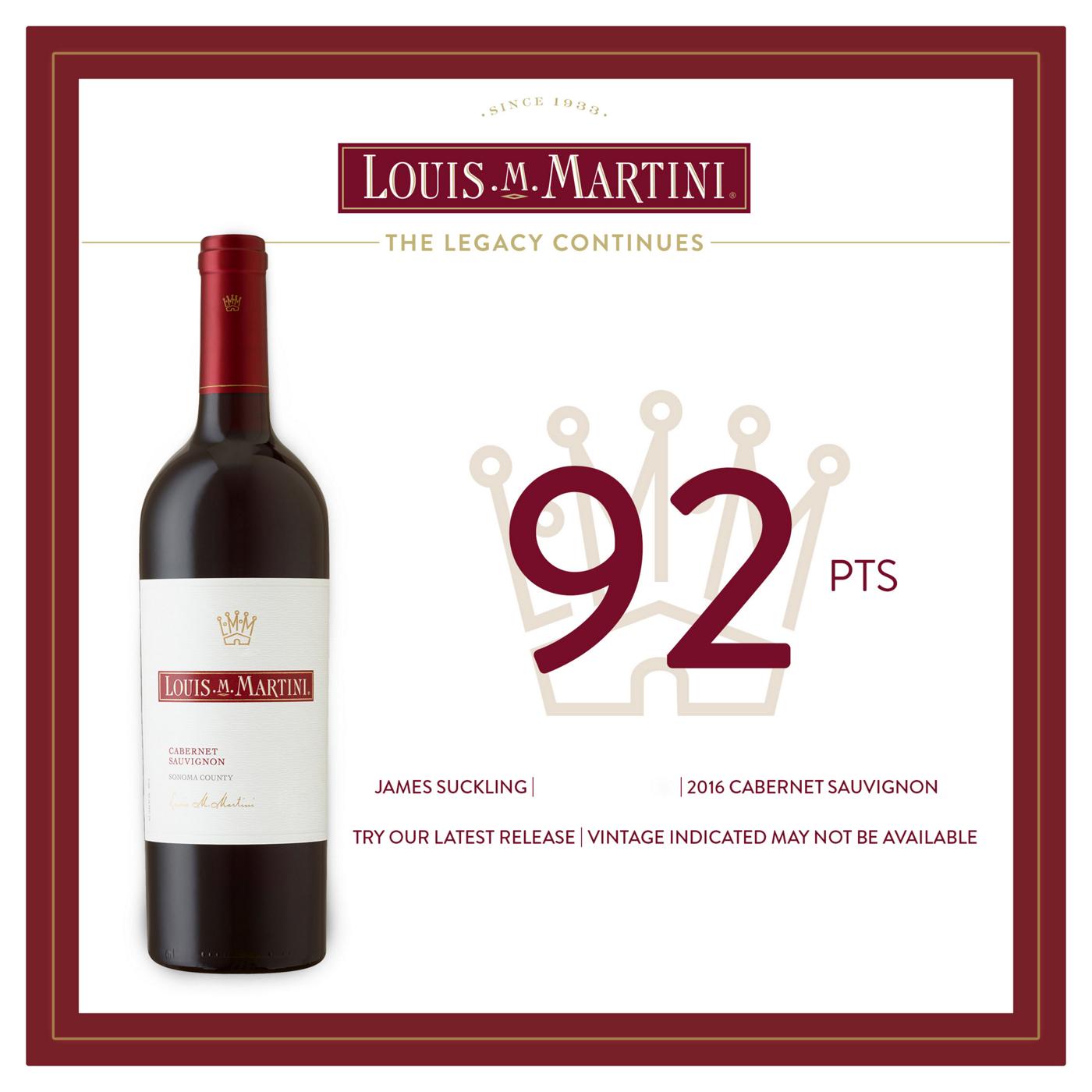Louis Martini Sonoma County Cabernet Sauvignon Red Wine; image 2 of 6