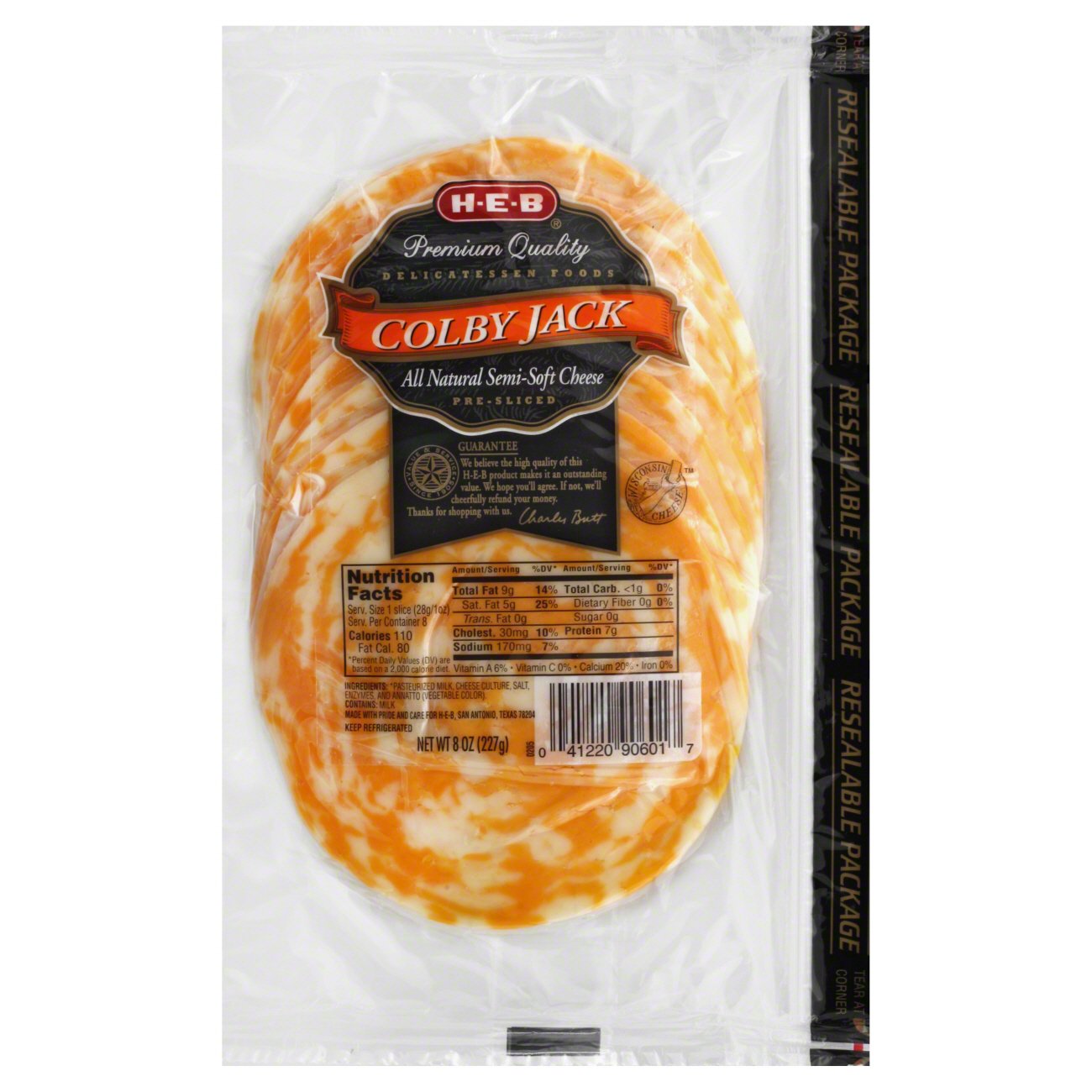 H-E-B Colby Jack Cheese Slices - Shop Cheese At H-E-B