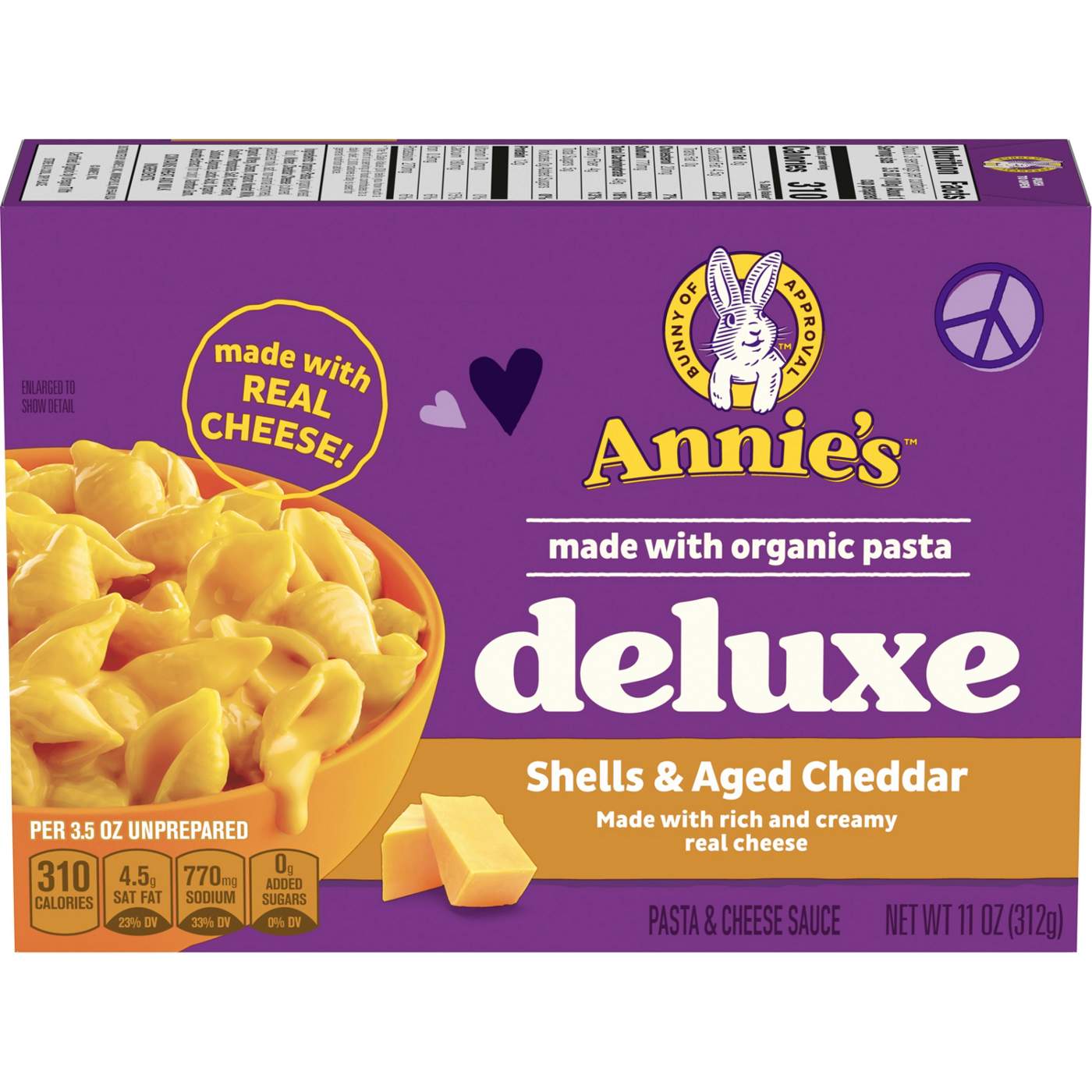 Annie's Deluxe Shells & Aged Cheddar Macaroni and Cheese; image 1 of 5