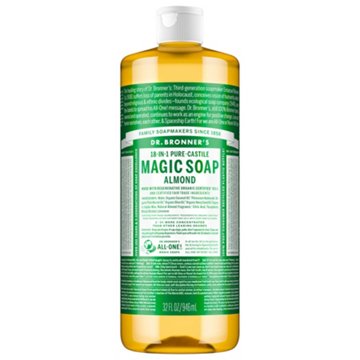 Dr. Bronner's Magic Soaps 18-in-1 Pure-Castile Soap - Hemp Almond, 32 oz