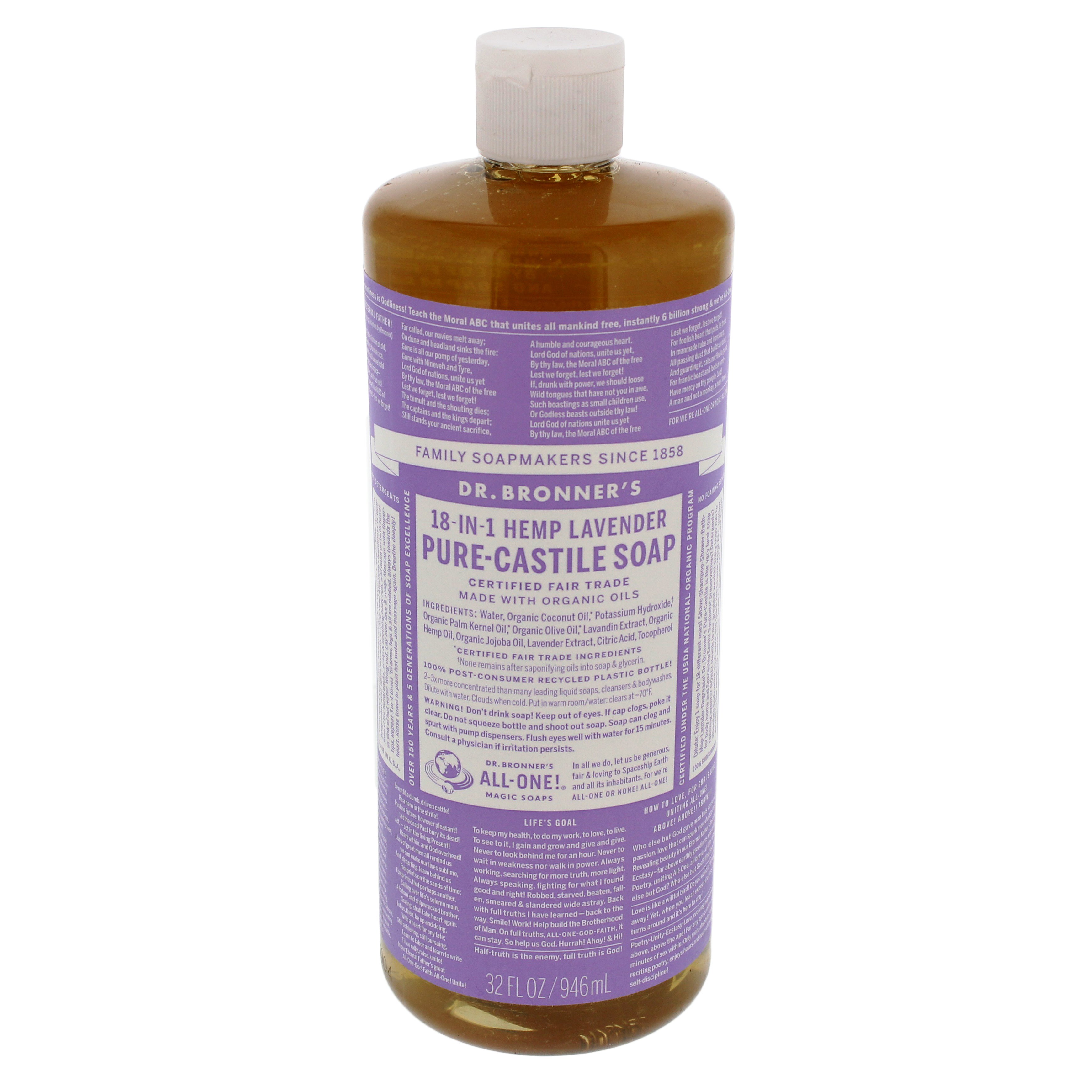 Dr. Bronner's 18in1 Hemp Lavender PureCastile Soap Shop Cleansers