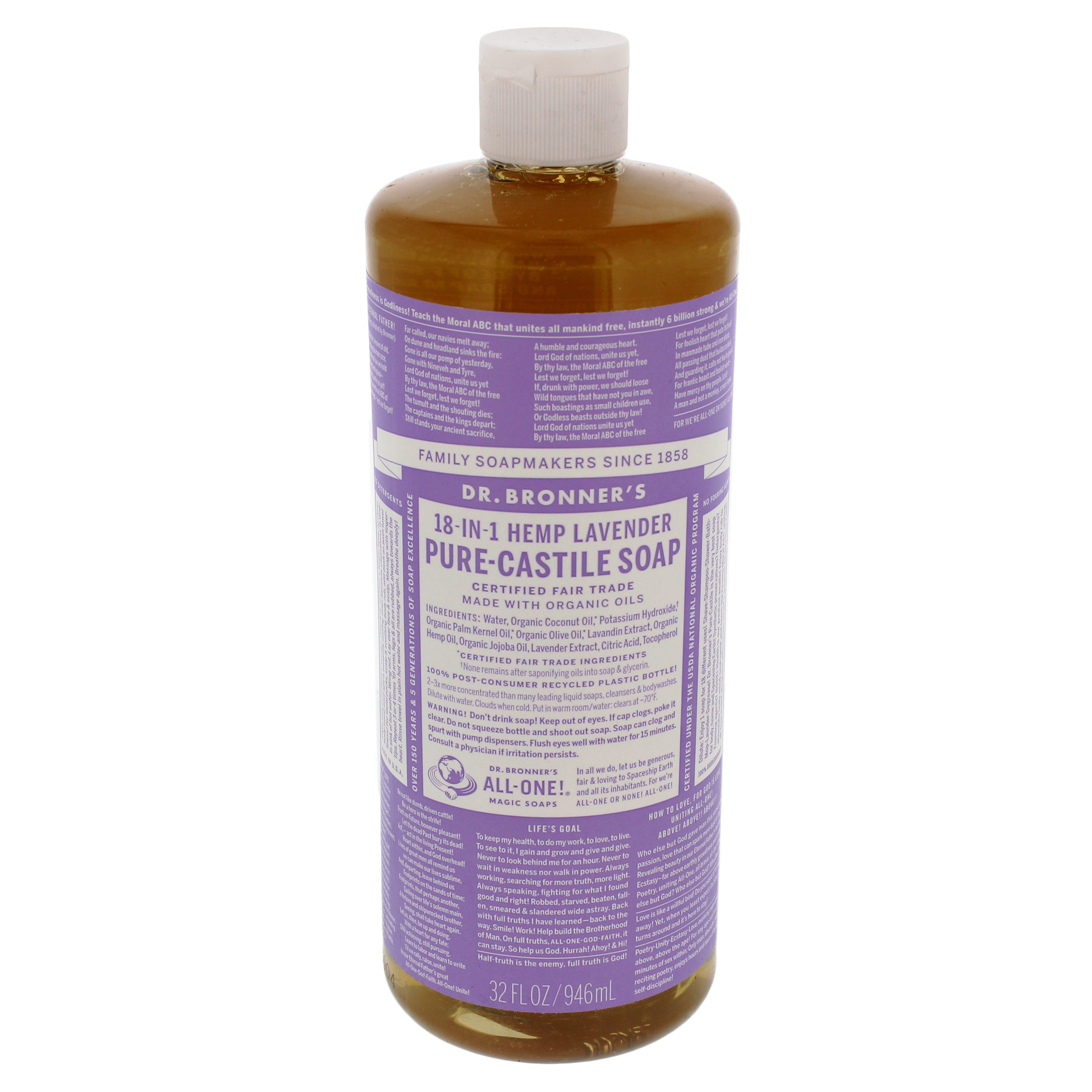 Dr. Bronner's 18-in-1 Pure-Castile Soap - Hemp Lavender