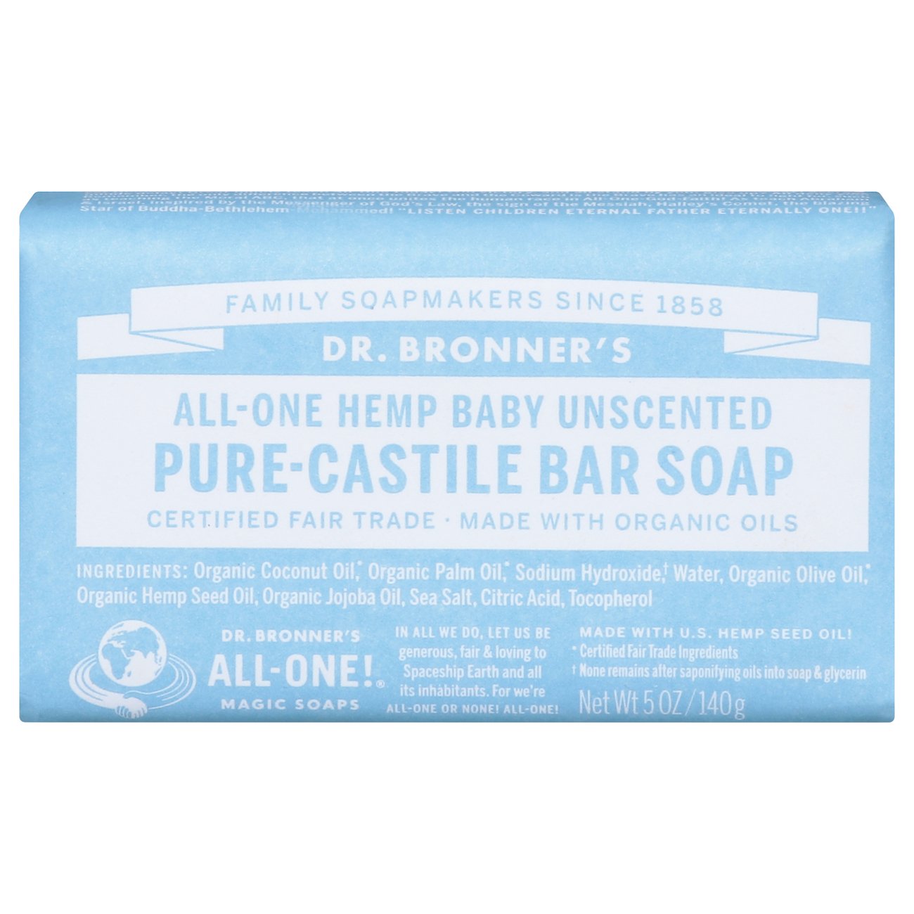 PURE Unscented Organic Soap - New Harmony Soap Company