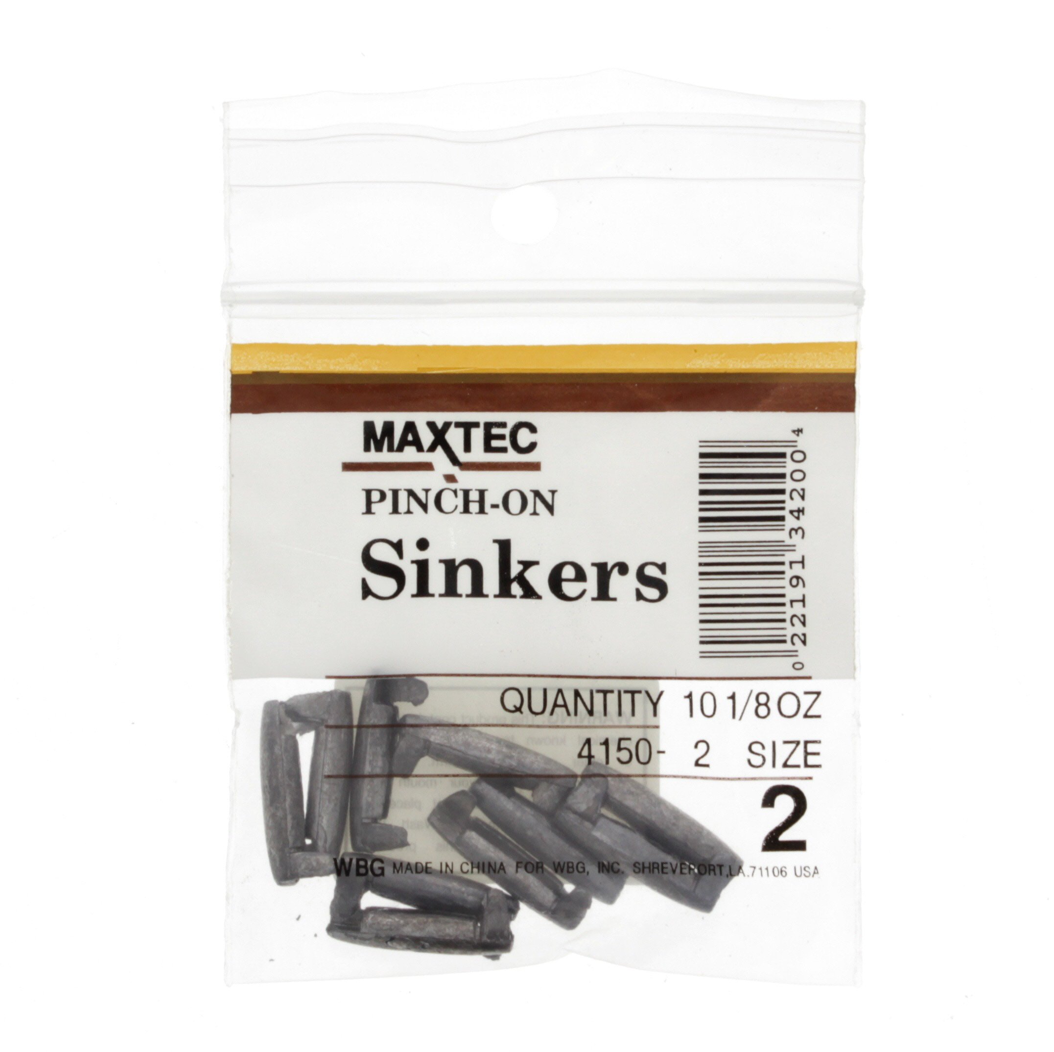 Eagle Claw Pinch-On Sinkers - 1/8 Ounce Weight, Split Shot Fishing Sinkers (Pack Of ?)