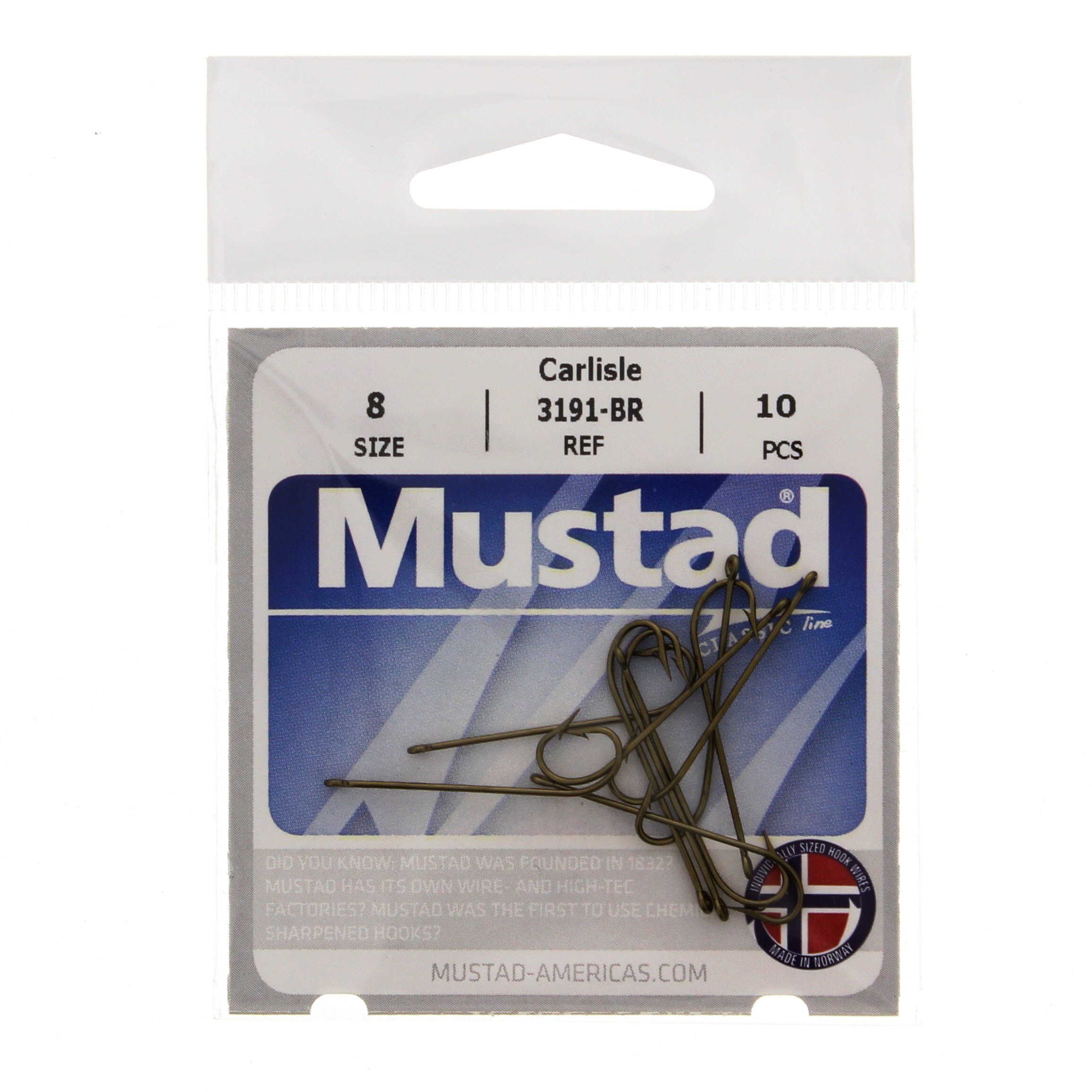 Mustad Carlisle 3191-BR Hook, Size 8 - Shop Fishing at H-E-B