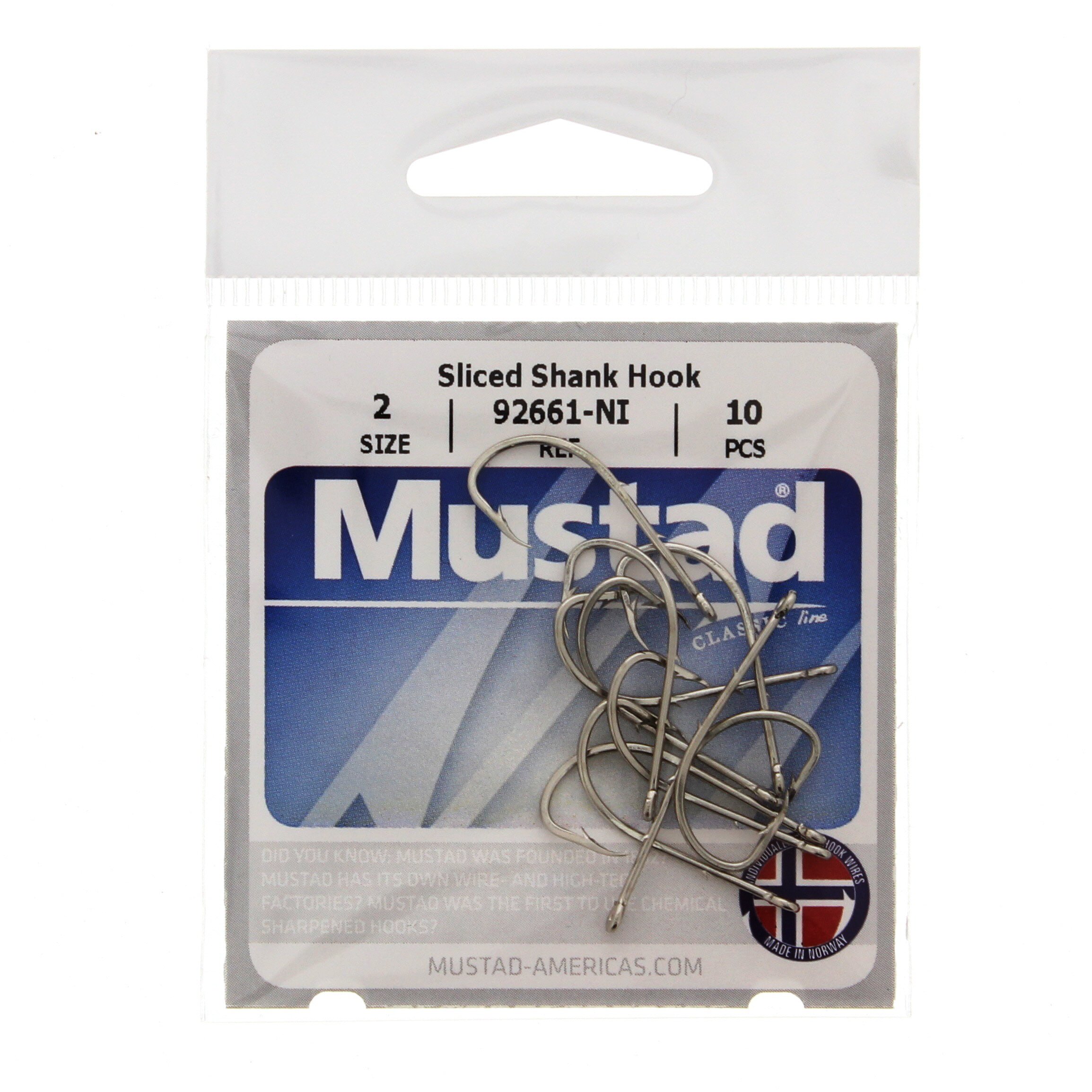 Mustad Sliced Shank 92661-NI Hook, Size 2 - Shop Fishing at H-E-B