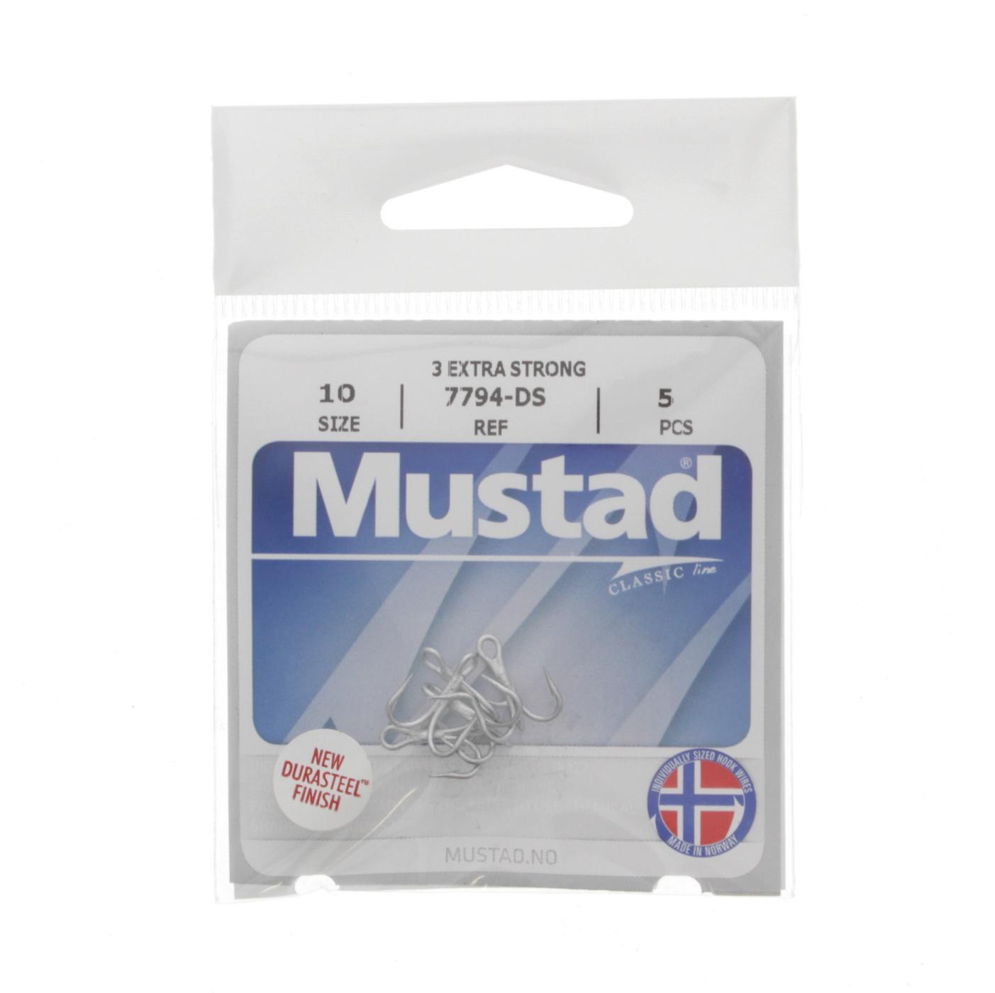 Mustad Treble Tin Hook 10/0; image 1 of 2