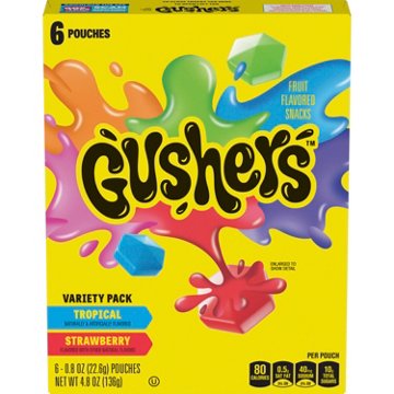 Gushers Fruit Snacks Variety Pack, 6 ct