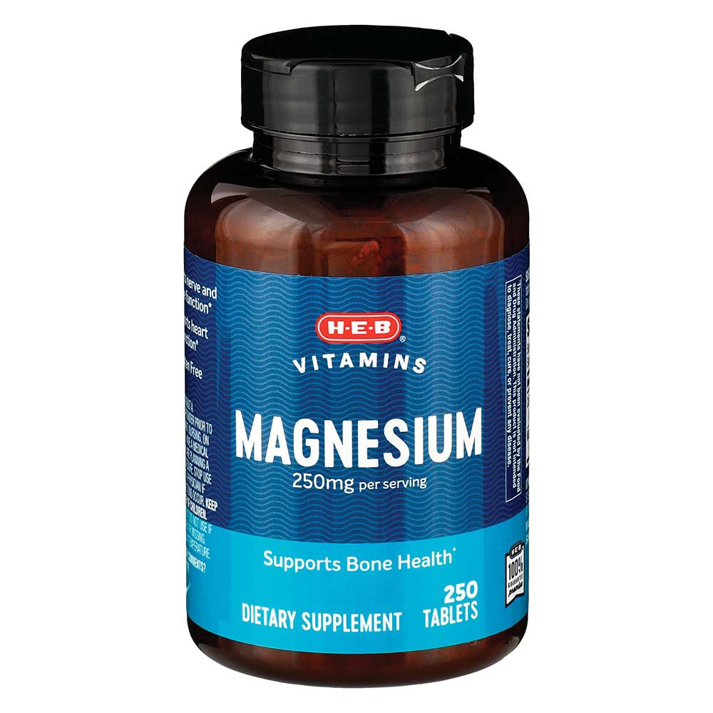 Verdeel Onschuld relais H-E-B Vitamins Magnesium Tablets - 250 mg - Shop Minerals at H-E-B