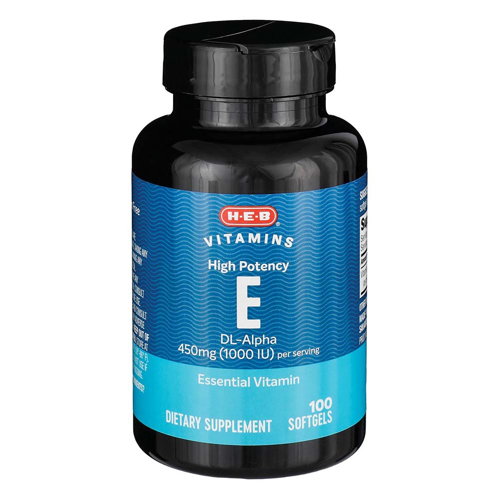 H-E-B HEB Vitamin E 1000 IU Soft Gels - Shop Vitamins A-Z ...