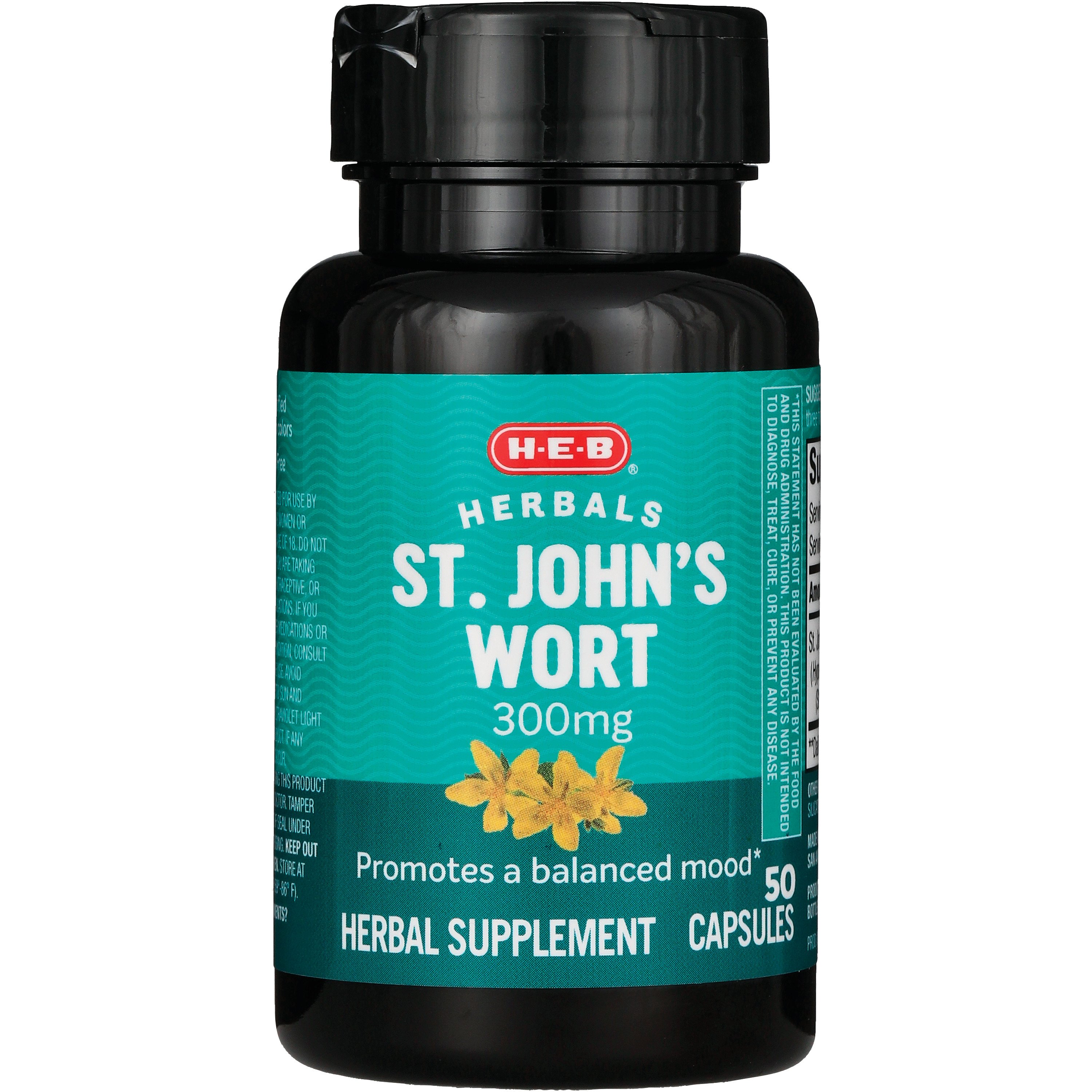 HEB Herbals St. John's Wort Capsules 300 mg Shop Vitamins