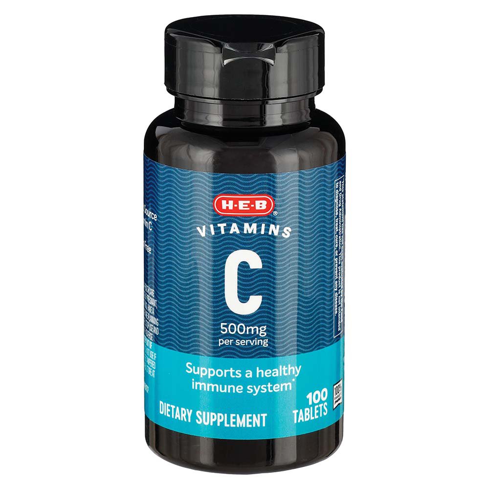 HEB Vitamins C 500 mg Tablets Shop Vitamins AZ at HEB
