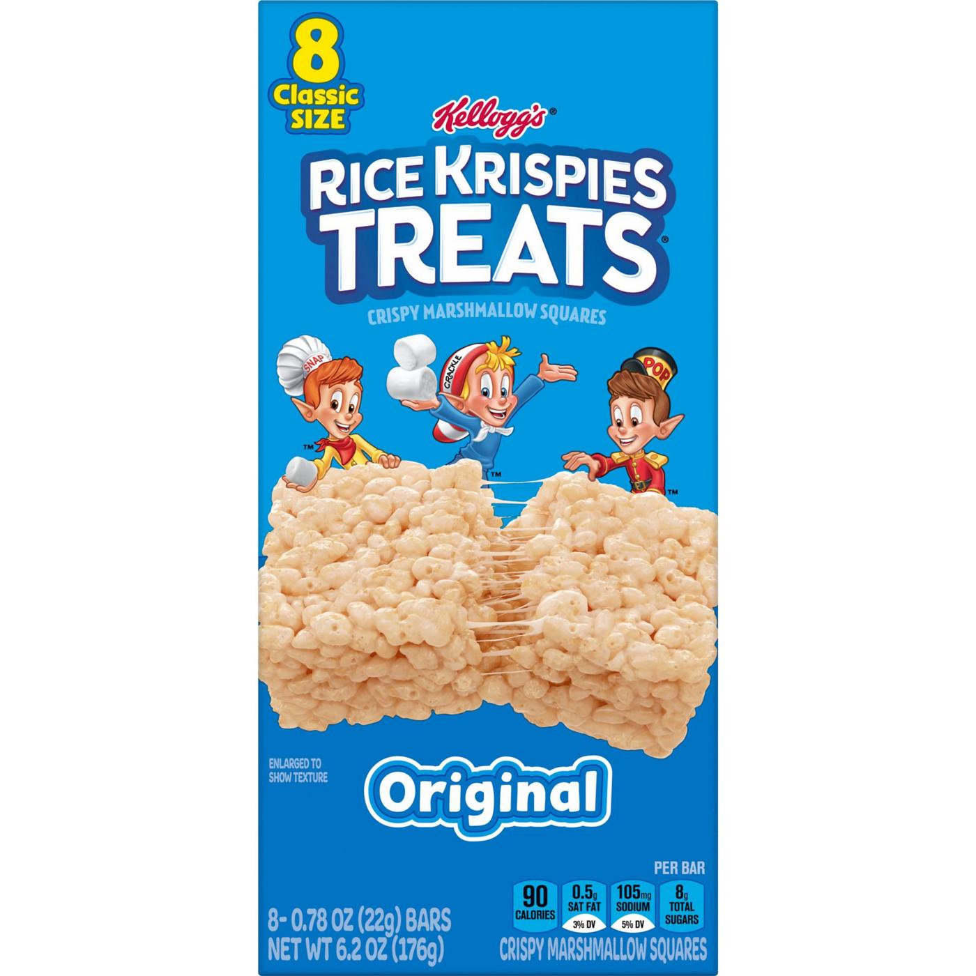 Rice Krispies Treats Original Crispy Marshmallow Squares, 6.2 oz; image 1 of 6