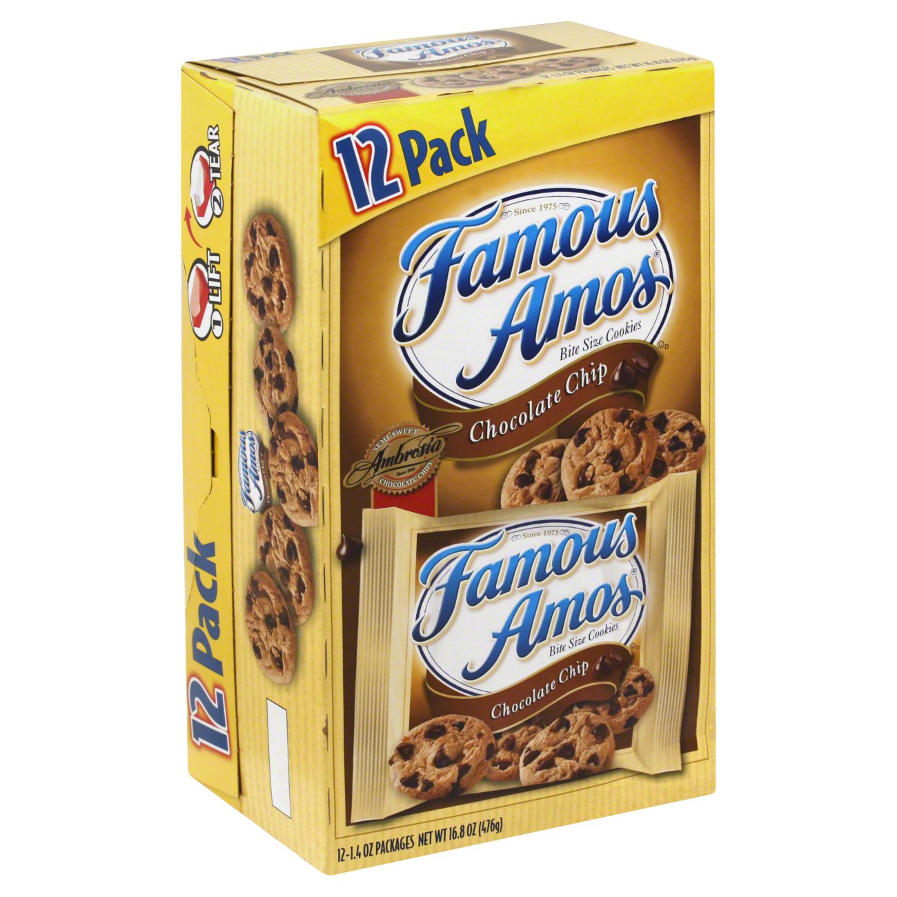 Famous Amos Chocolate Chip Bite Size Cookies Shop Cookies at HEB