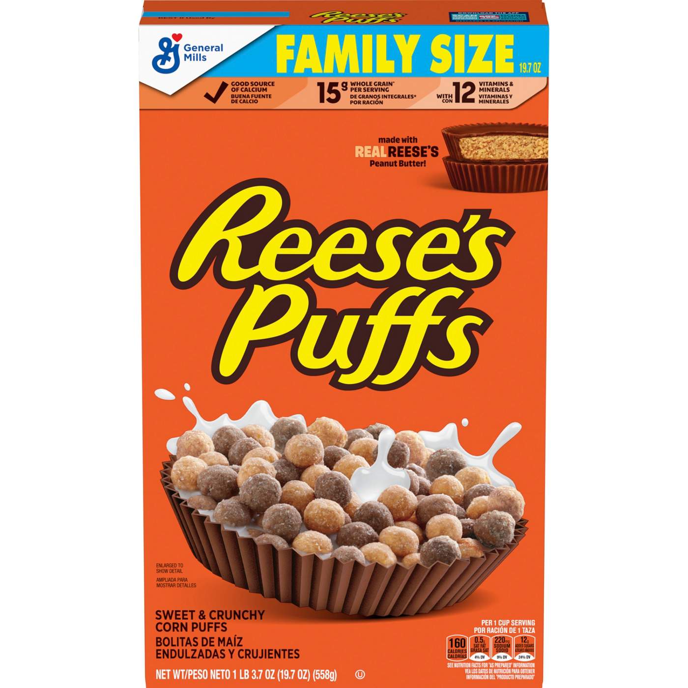 General Mills Reese's Puffs Cereal - Family Size; image 1 of 2