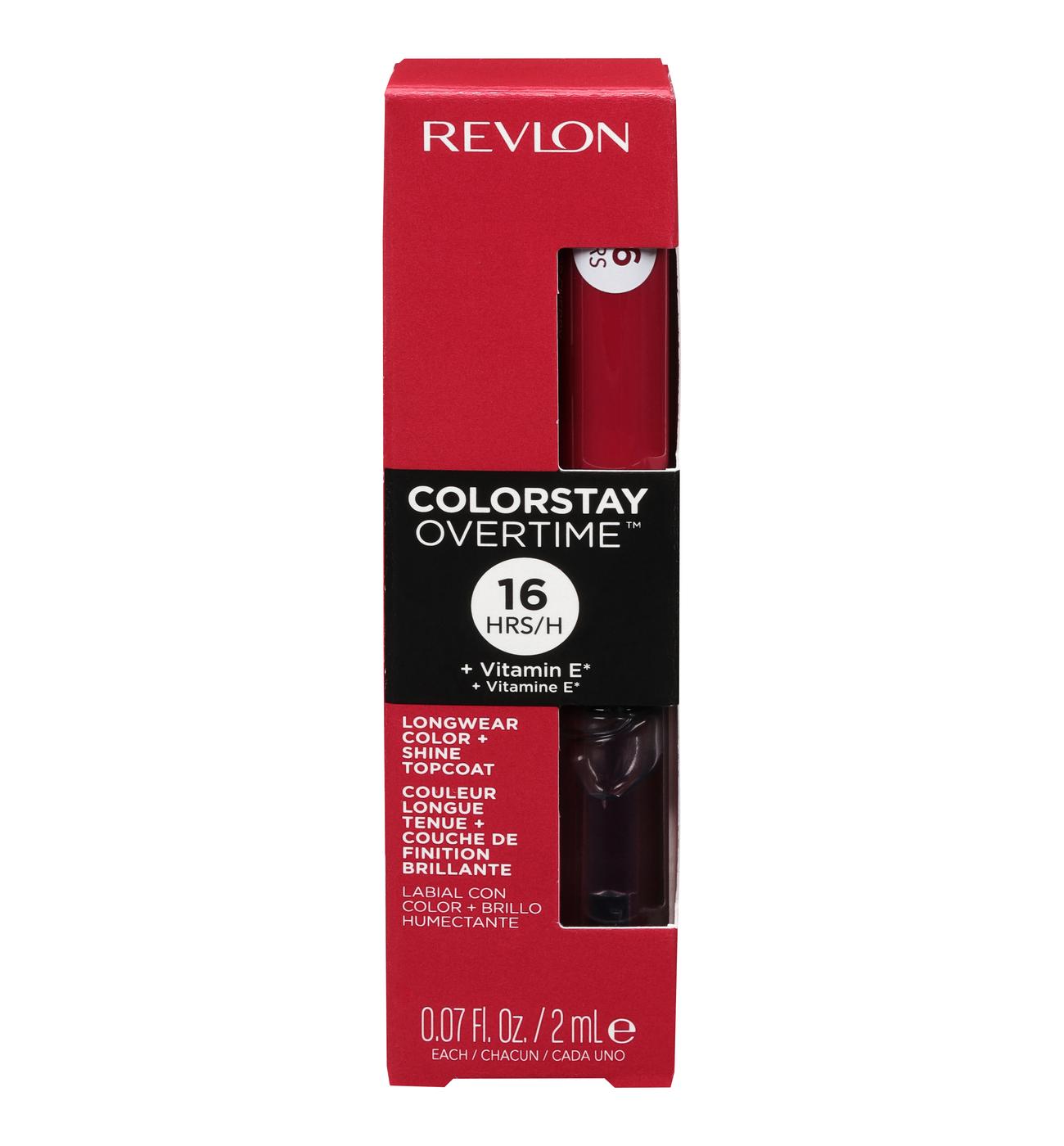 Revlon ColorStay Overtime Lipcolor - 010 Non-Stop Cherry; image 1 of 8