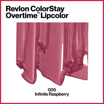Revlon ColorStay Overtime Lipcolor, Long Wearing Liquid Lipstick, 005 Infinite Raspberry